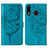 Coque Portefeuille Papillon Livre Cuir Etui Clapet Y01B pour Samsung Galaxy A20 Petit