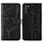 Coque Portefeuille Papillon Livre Cuir Etui Clapet Y01B pour Samsung Galaxy A21 Noir