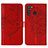 Coque Portefeuille Papillon Livre Cuir Etui Clapet Y01B pour Samsung Galaxy A21 Rouge