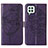 Coque Portefeuille Papillon Livre Cuir Etui Clapet Y01B pour Samsung Galaxy A22 4G Violet