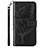 Coque Portefeuille Papillon Livre Cuir Etui Clapet Y01B pour Samsung Galaxy A23 5G Noir