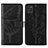 Coque Portefeuille Papillon Livre Cuir Etui Clapet Y01B pour Samsung Galaxy A31 Noir