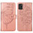 Coque Portefeuille Papillon Livre Cuir Etui Clapet Y01B pour Samsung Galaxy A31 Or Rose