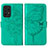 Coque Portefeuille Papillon Livre Cuir Etui Clapet Y01B pour Samsung Galaxy A33 5G Vert