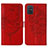 Coque Portefeuille Papillon Livre Cuir Etui Clapet Y01B pour Samsung Galaxy A51 5G Rouge