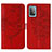 Coque Portefeuille Papillon Livre Cuir Etui Clapet Y01B pour Samsung Galaxy A52s 5G Rouge