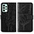 Coque Portefeuille Papillon Livre Cuir Etui Clapet Y01B pour Samsung Galaxy A53 5G Noir