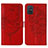 Coque Portefeuille Papillon Livre Cuir Etui Clapet Y01B pour Samsung Galaxy A71 4G A715 Rouge