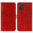 Coque Portefeuille Papillon Livre Cuir Etui Clapet Y01B pour Samsung Galaxy A71 5G Rouge