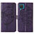 Coque Portefeuille Papillon Livre Cuir Etui Clapet Y01B pour Samsung Galaxy F12 Petit