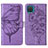 Coque Portefeuille Papillon Livre Cuir Etui Clapet Y01B pour Samsung Galaxy F12 Petit