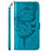 Coque Portefeuille Papillon Livre Cuir Etui Clapet Y01B pour Samsung Galaxy M33 5G Bleu