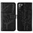 Coque Portefeuille Papillon Livre Cuir Etui Clapet Y01B pour Samsung Galaxy Note 20 Ultra 5G Noir