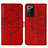 Coque Portefeuille Papillon Livre Cuir Etui Clapet Y01B pour Samsung Galaxy Note 20 Ultra 5G Rouge