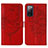 Coque Portefeuille Papillon Livre Cuir Etui Clapet Y01B pour Samsung Galaxy S20 FE 4G Rouge