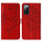 Coque Portefeuille Papillon Livre Cuir Etui Clapet Y01B pour Samsung Galaxy S20 Lite 5G Rouge