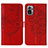Coque Portefeuille Papillon Livre Cuir Etui Clapet Y01B pour Xiaomi Redmi Note 10 4G Rouge