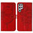 Coque Portefeuille Papillon Livre Cuir Etui Clapet Y06B pour Samsung Galaxy S21 Ultra 5G Rouge