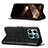 Coque Portefeuille Papillon Livre Cuir Etui Clapet YB1 pour Huawei Honor X8b Petit