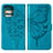 Coque Portefeuille Papillon Livre Cuir Etui Clapet YB1 pour Motorola Moto Edge 40 Pro 5G Bleu