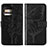 Coque Portefeuille Papillon Livre Cuir Etui Clapet YB1 pour Motorola Moto Edge 40 Pro 5G Noir