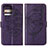 Coque Portefeuille Papillon Livre Cuir Etui Clapet YB1 pour Motorola Moto Edge 40 Pro 5G Violet