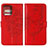 Coque Portefeuille Papillon Livre Cuir Etui Clapet YB1 pour Motorola Moto Edge Plus (2023) 5G Rouge