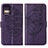 Coque Portefeuille Papillon Livre Cuir Etui Clapet YB1 pour Motorola Moto G 5G (2023) Violet