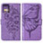 Coque Portefeuille Papillon Livre Cuir Etui Clapet YB1 pour Motorola Moto G 5G (2023) Violet Clair