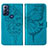 Coque Portefeuille Papillon Livre Cuir Etui Clapet YB1 pour Motorola Moto G Play Gen 2 Petit