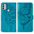 Coque Portefeuille Papillon Livre Cuir Etui Clapet YB1 pour Nokia C31 Petit