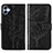 Coque Portefeuille Papillon Livre Cuir Etui Clapet YB1 pour Samsung Galaxy A04E Noir