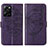 Coque Portefeuille Papillon Livre Cuir Etui Clapet YB1 pour Xiaomi Poco X5 Pro 5G Violet