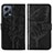 Coque Portefeuille Papillon Livre Cuir Etui Clapet YB2 pour Xiaomi Poco X5 5G Noir