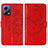 Coque Portefeuille Papillon Livre Cuir Etui Clapet YB2 pour Xiaomi Poco X5 5G Rouge