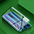 Coque Rebord Bumper Luxe Aluminum Metal Miroir 360 Degres Housse Etui Aimant C01 pour Oppo Reno2 Vert