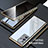 Coque Rebord Bumper Luxe Aluminum Metal Miroir 360 Degres Housse Etui Aimant LK1 pour Samsung Galaxy Note 20 Ultra 5G Or