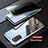 Coque Rebord Bumper Luxe Aluminum Metal Miroir 360 Degres Housse Etui Aimant LK1 pour Samsung Galaxy S20 Argent