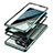 Coque Rebord Bumper Luxe Aluminum Metal Miroir 360 Degres Housse Etui Aimant LK2 pour OnePlus 12R 5G Petit
