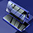 Coque Rebord Bumper Luxe Aluminum Metal Miroir 360 Degres Housse Etui Aimant LK2 pour Samsung Galaxy Note 20 5G Bleu