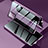 Coque Rebord Bumper Luxe Aluminum Metal Miroir 360 Degres Housse Etui Aimant LK2 pour Samsung Galaxy Note 20 5G Violet