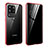 Coque Rebord Bumper Luxe Aluminum Metal Miroir 360 Degres Housse Etui Aimant LK2 pour Samsung Galaxy S20 Ultra 5G Rouge