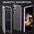 Coque Rebord Bumper Luxe Aluminum Metal Miroir 360 Degres Housse Etui Aimant LK2 pour Samsung Galaxy S24 Ultra 5G Petit