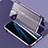 Coque Rebord Bumper Luxe Aluminum Metal Miroir 360 Degres Housse Etui Aimant LK3 pour Apple iPhone 13 Pro Max Violet