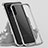 Coque Rebord Bumper Luxe Aluminum Metal Miroir 360 Degres Housse Etui Aimant LK3 pour Samsung Galaxy S20 Ultra Argent