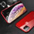 Coque Rebord Bumper Luxe Aluminum Metal Miroir 360 Degres Housse Etui Aimant M01 pour Apple iPhone 11 Rouge