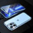 Coque Rebord Bumper Luxe Aluminum Metal Miroir 360 Degres Housse Etui Aimant M01 pour Apple iPhone 13 Pro Max Petit