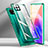 Coque Rebord Bumper Luxe Aluminum Metal Miroir 360 Degres Housse Etui Aimant M01 pour Huawei Enjoy 20 5G Vert