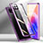 Coque Rebord Bumper Luxe Aluminum Metal Miroir 360 Degres Housse Etui Aimant M01 pour Huawei Enjoy 20 5G Violet