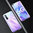 Coque Rebord Bumper Luxe Aluminum Metal Miroir 360 Degres Housse Etui Aimant M01 pour Huawei Nova 6 5G Violet